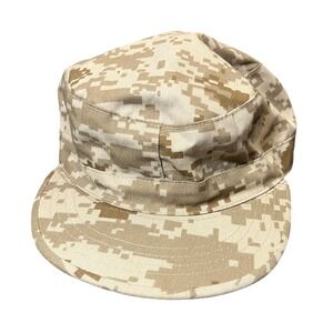 Military Combat Cap Unisex Medium Tan MARPAT Desert Digital Camo Utility Hat